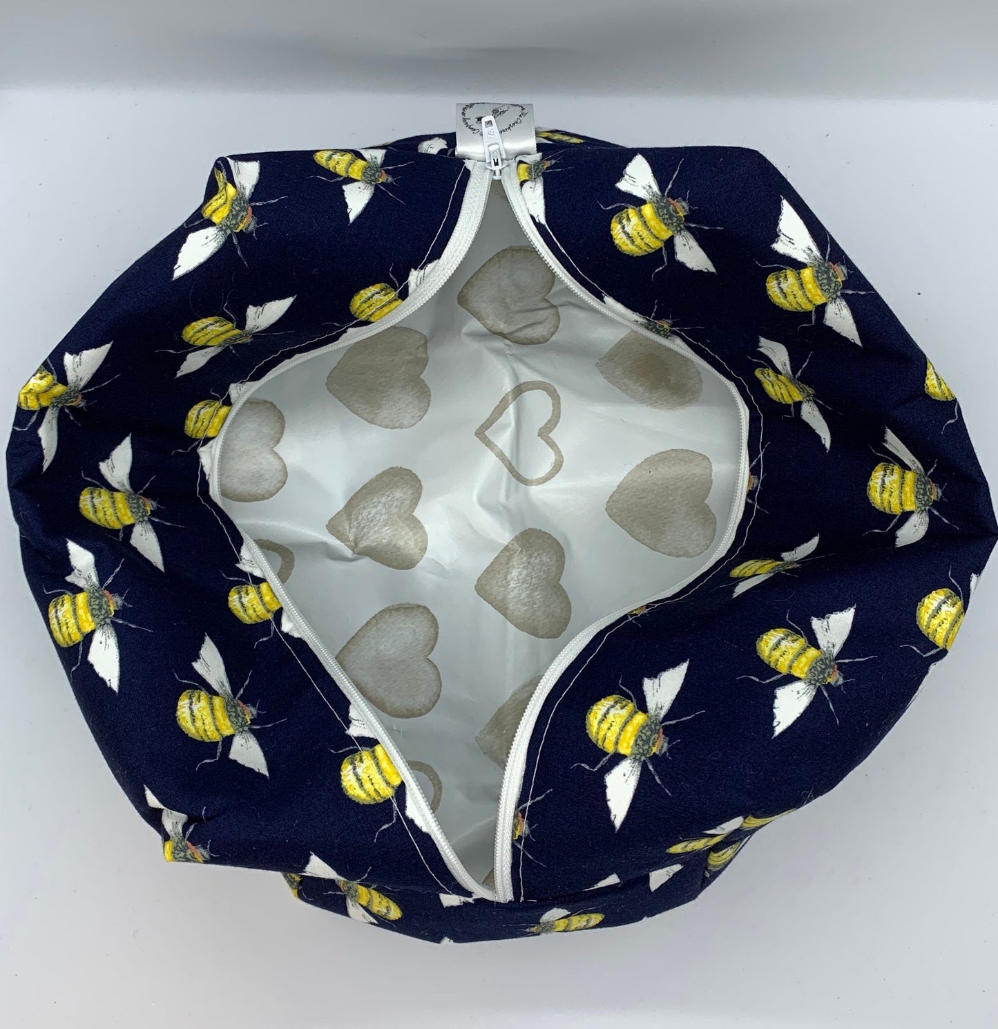 Navy Bee Make Up and Wash Bag Set