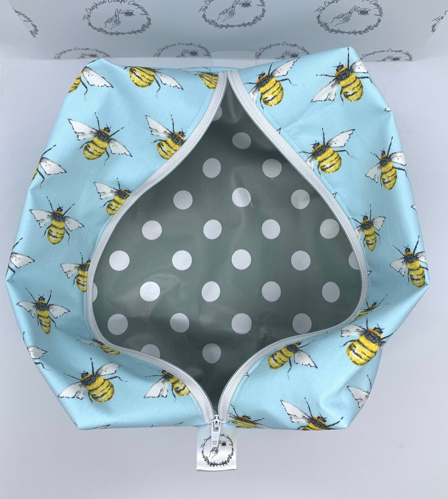 Blue Bee Wash Bag