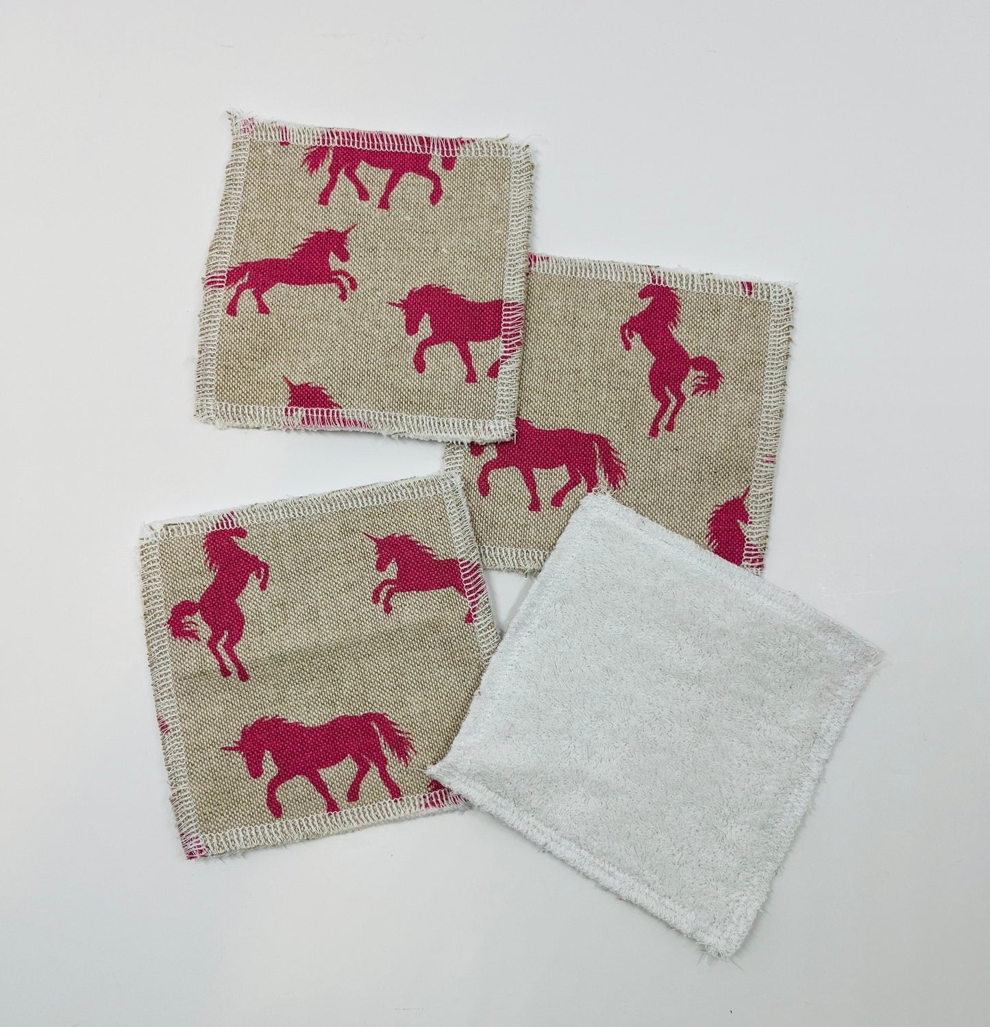 Pink Unicorn Reusable Organic Cotton Pads