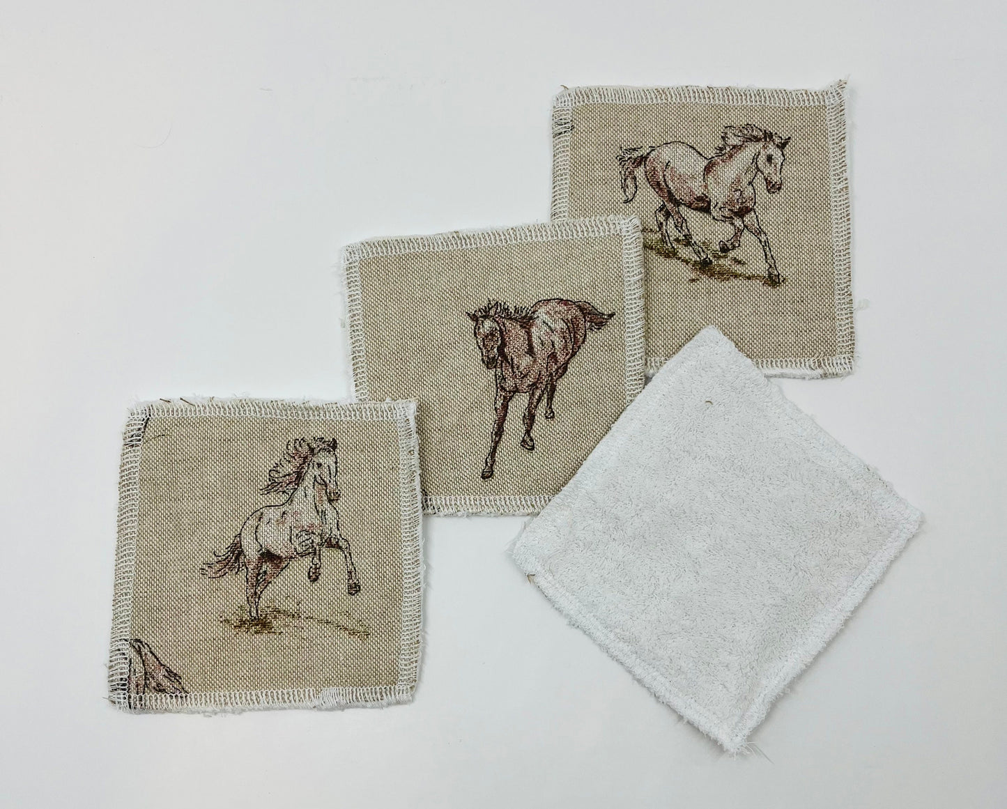 Horse Print Reusable Cotton Pads