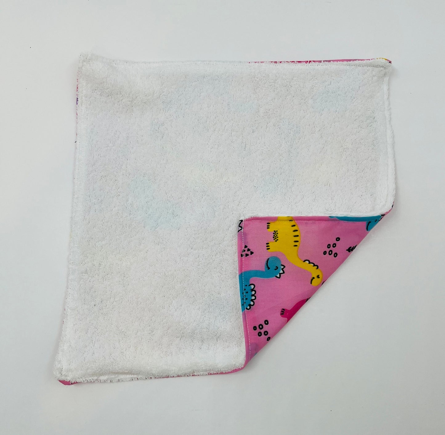 Pink Dinosaur Face cloth