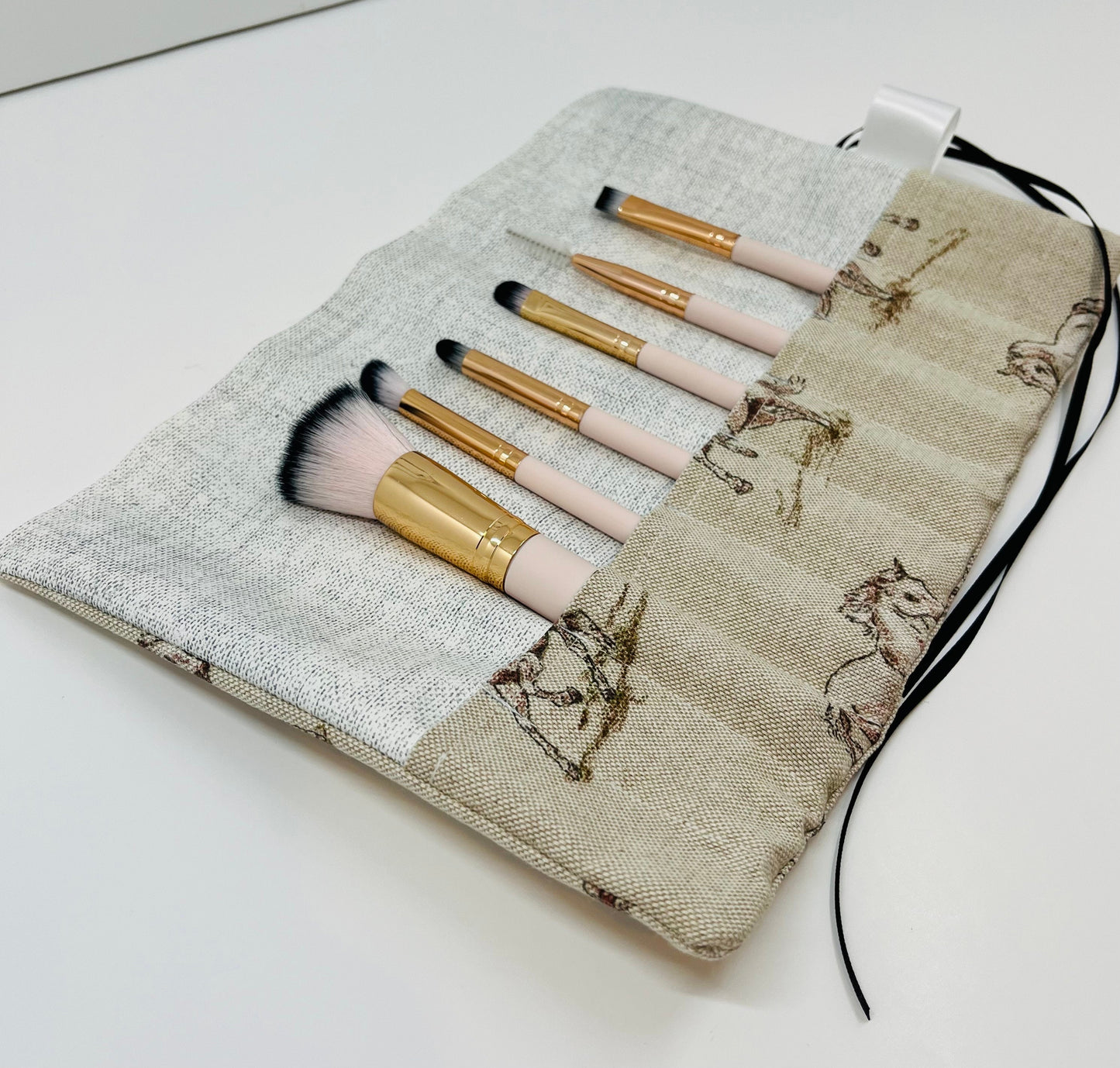Horse Print Brush Roll