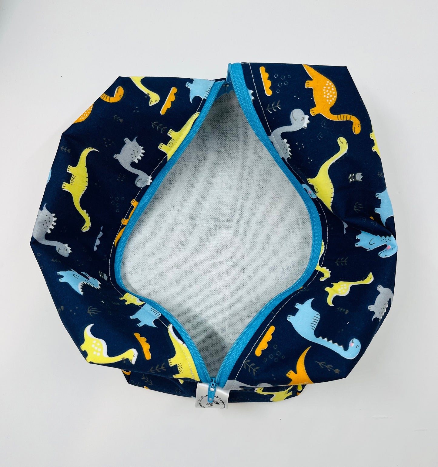 Blue Dinosaur Make Up and Wash Bag Set