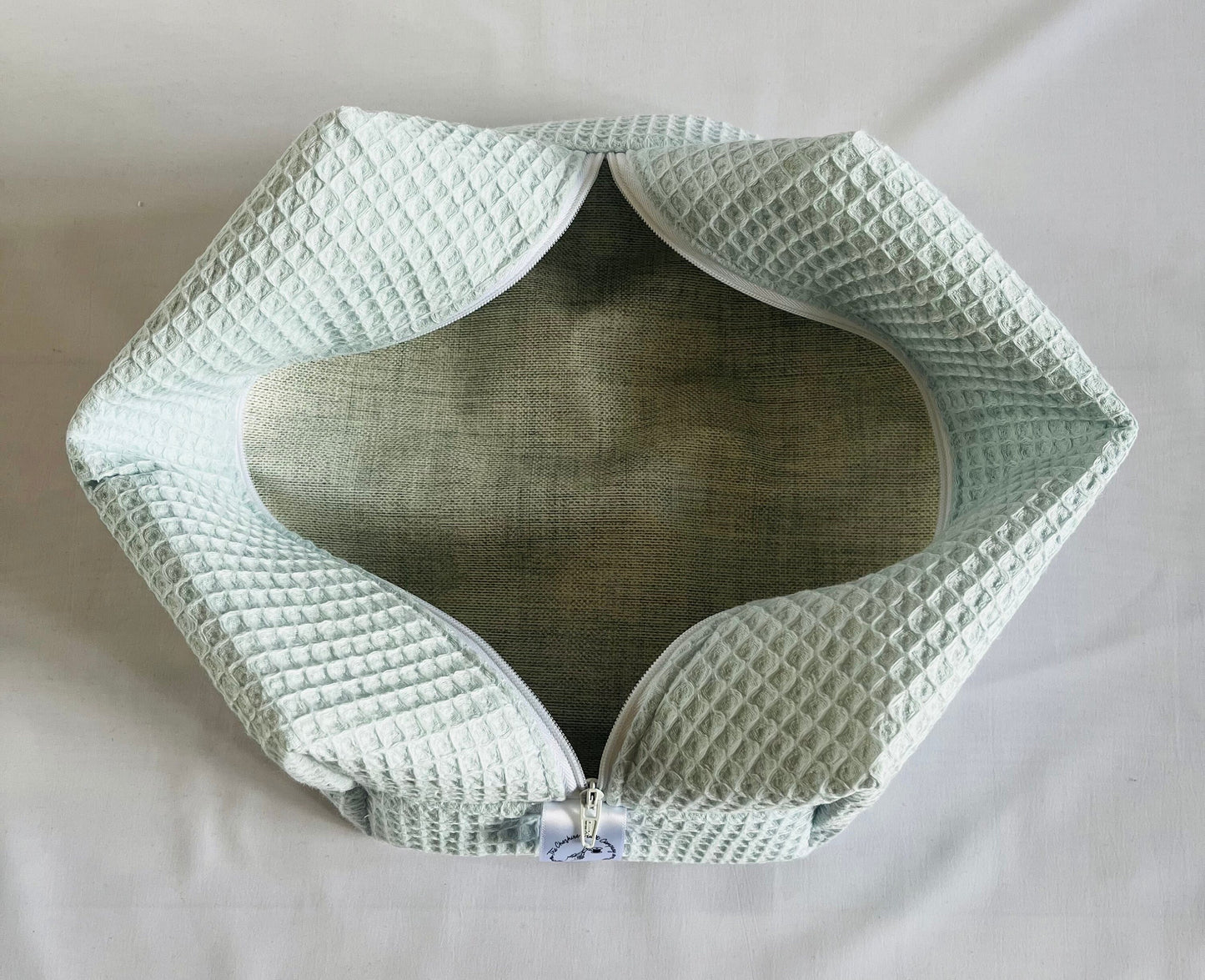 Blue Waffle Make Up and Wash Bag Set