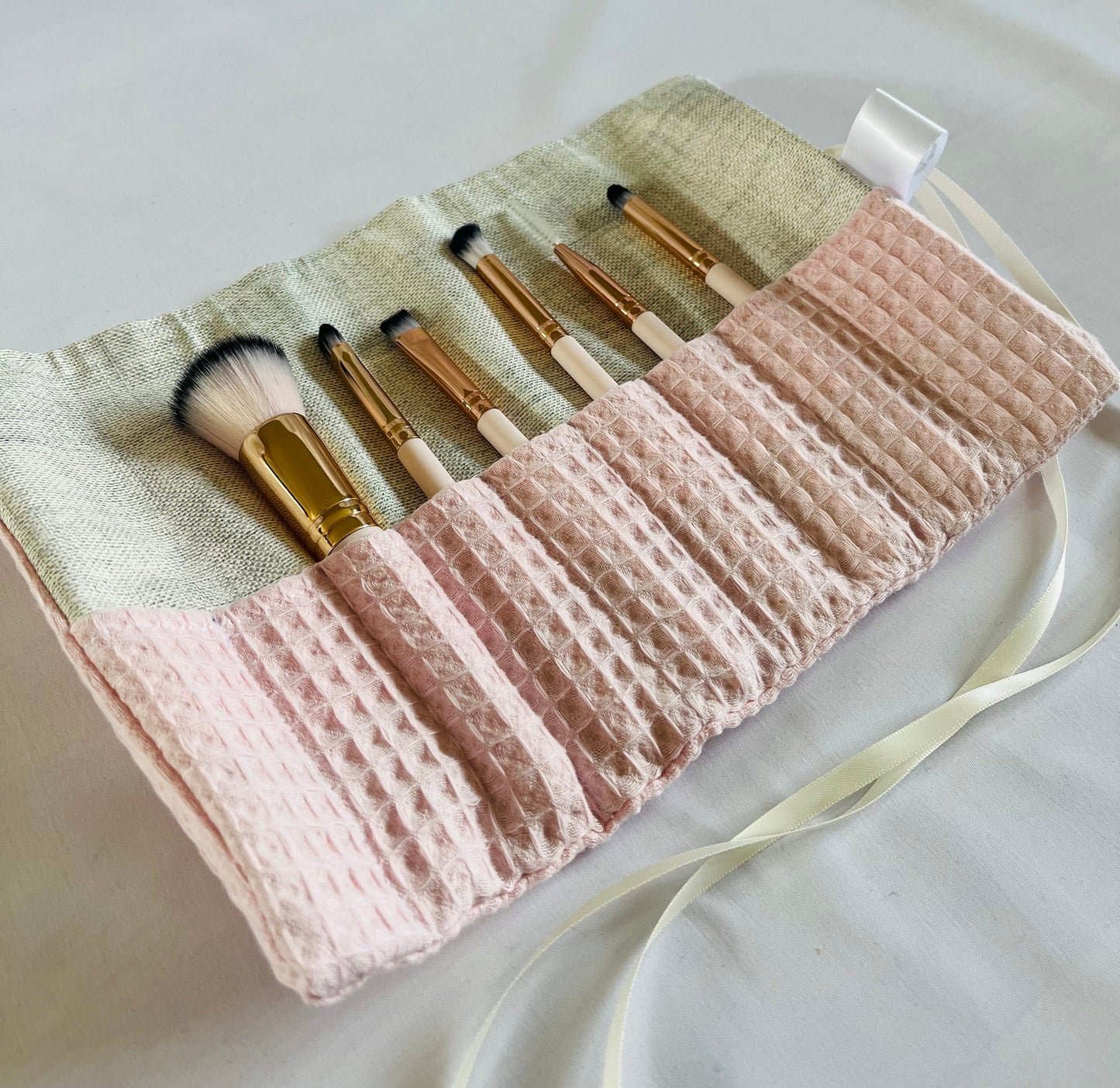 Pink Waffle Brush Roll