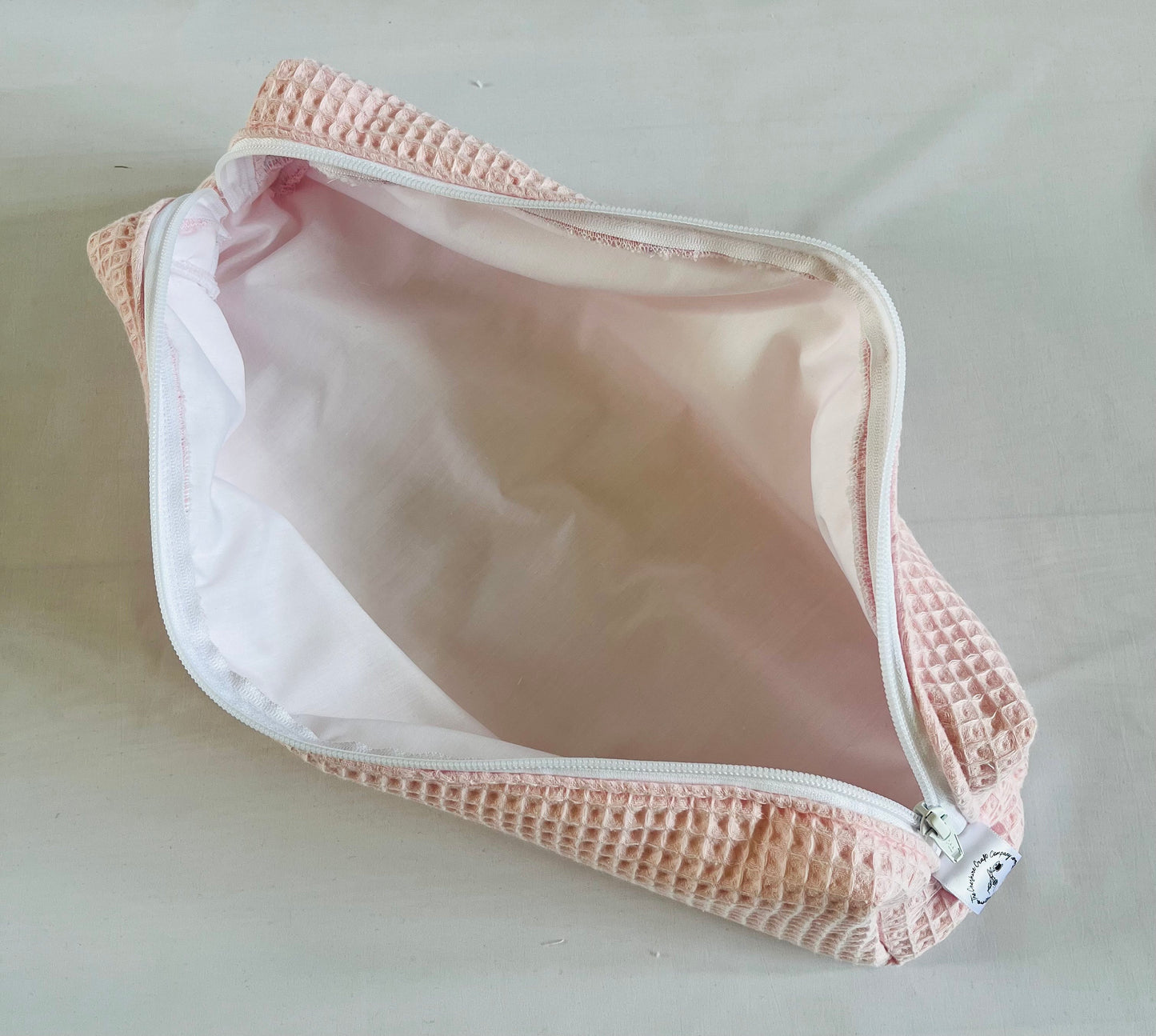 Pink Waffle Hair Tool Bag