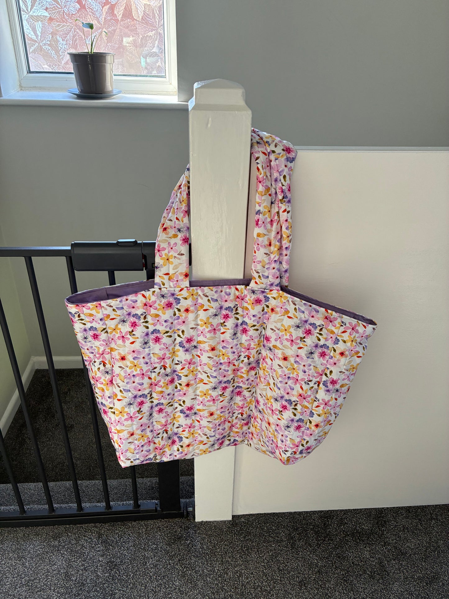 Summer Floral Large Tote Bag
