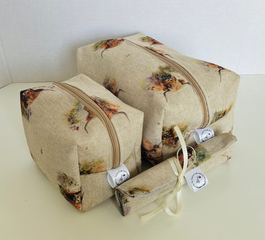 Highland Cow Travel Set