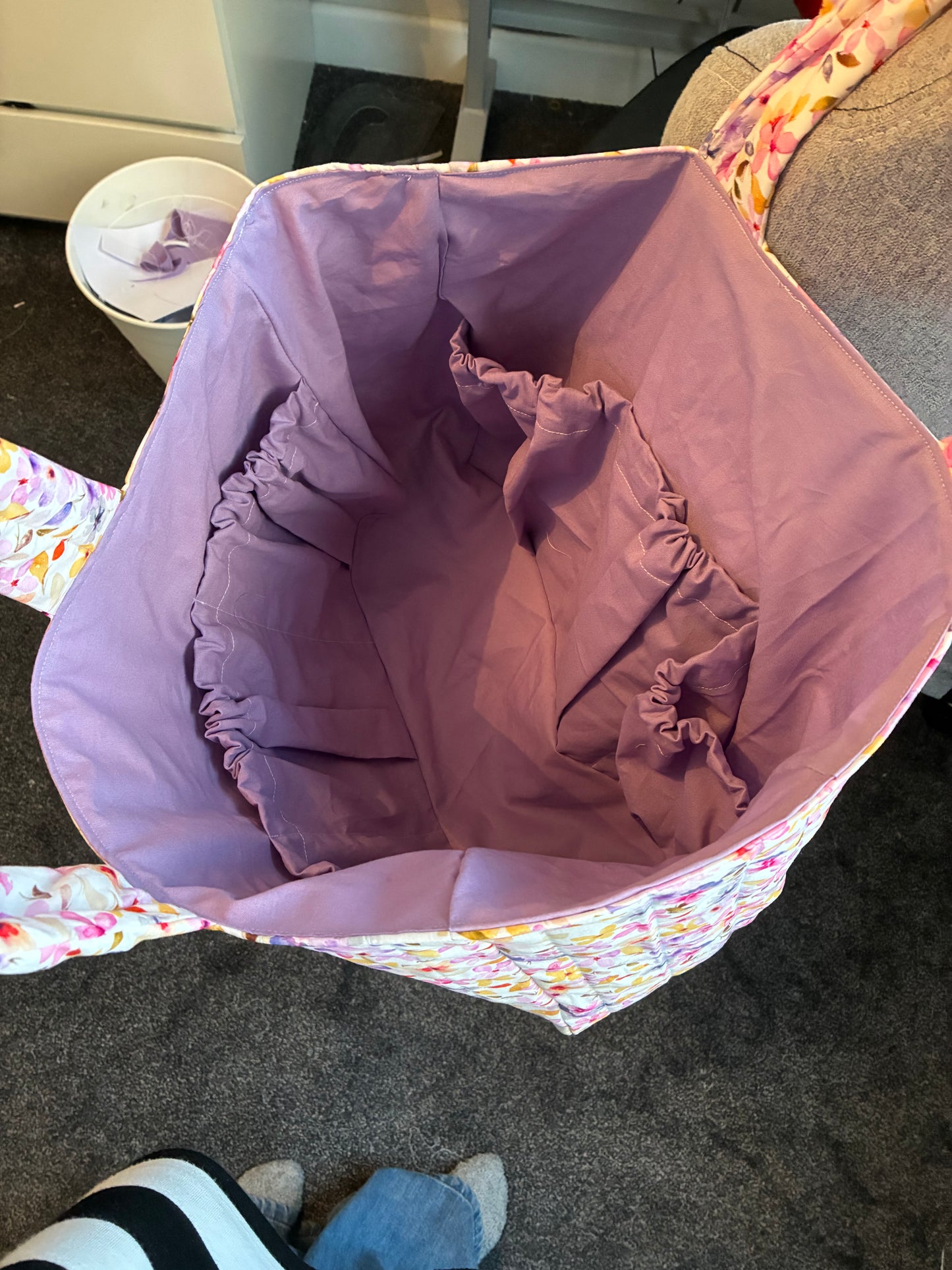 Summer Floral Large Tote Bag