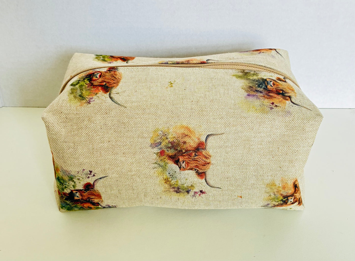 Highland Cow Wash Bag