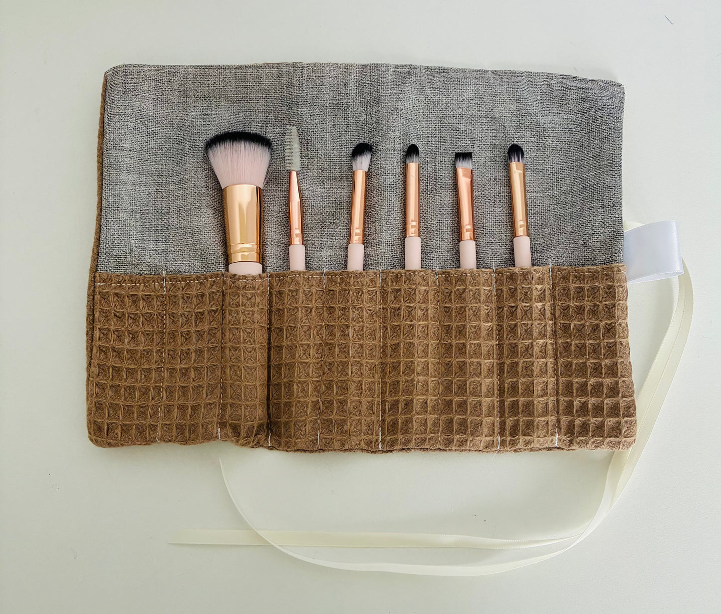 Brown Waffle Travel Set