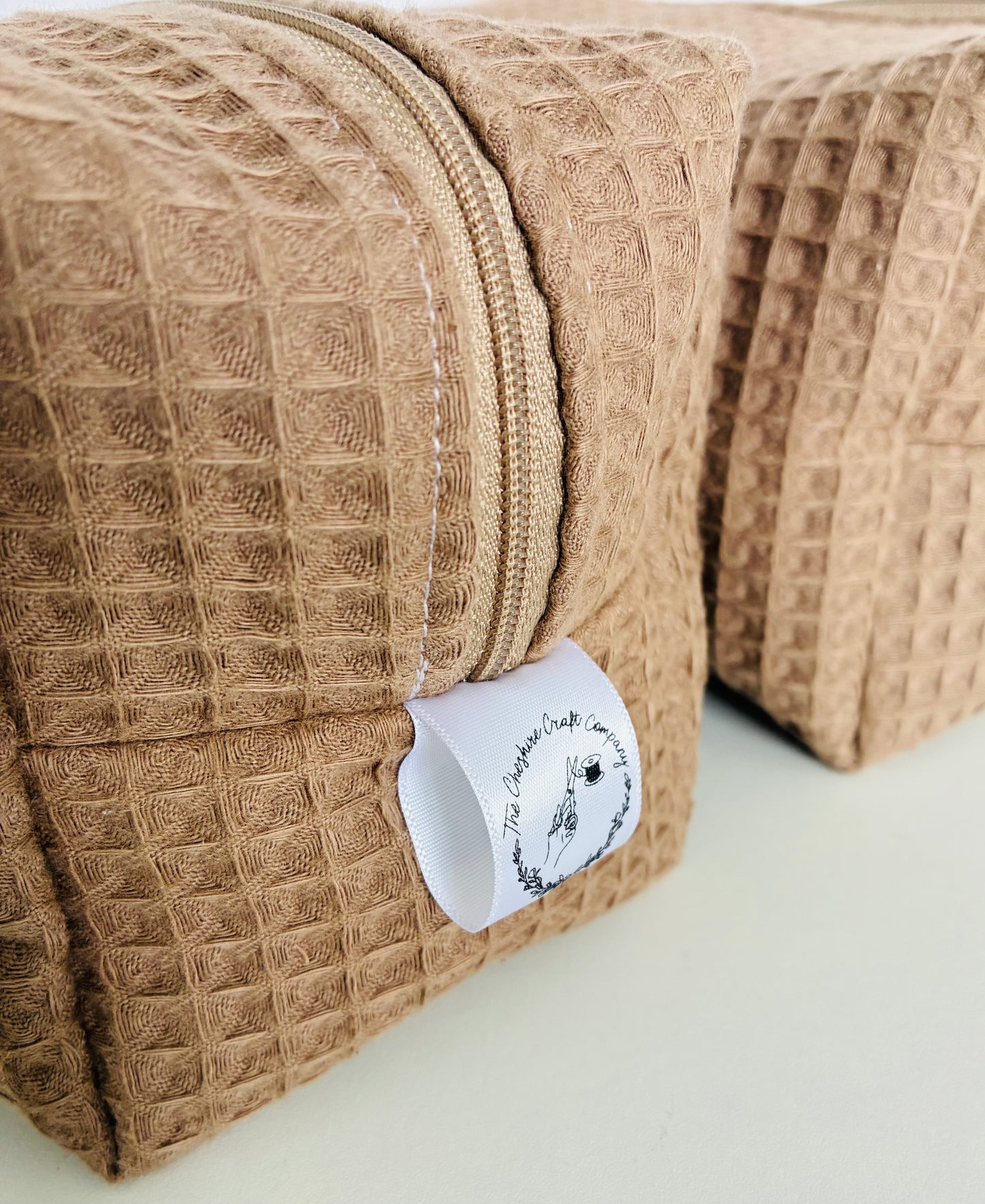 Brown Waffle Travel Set