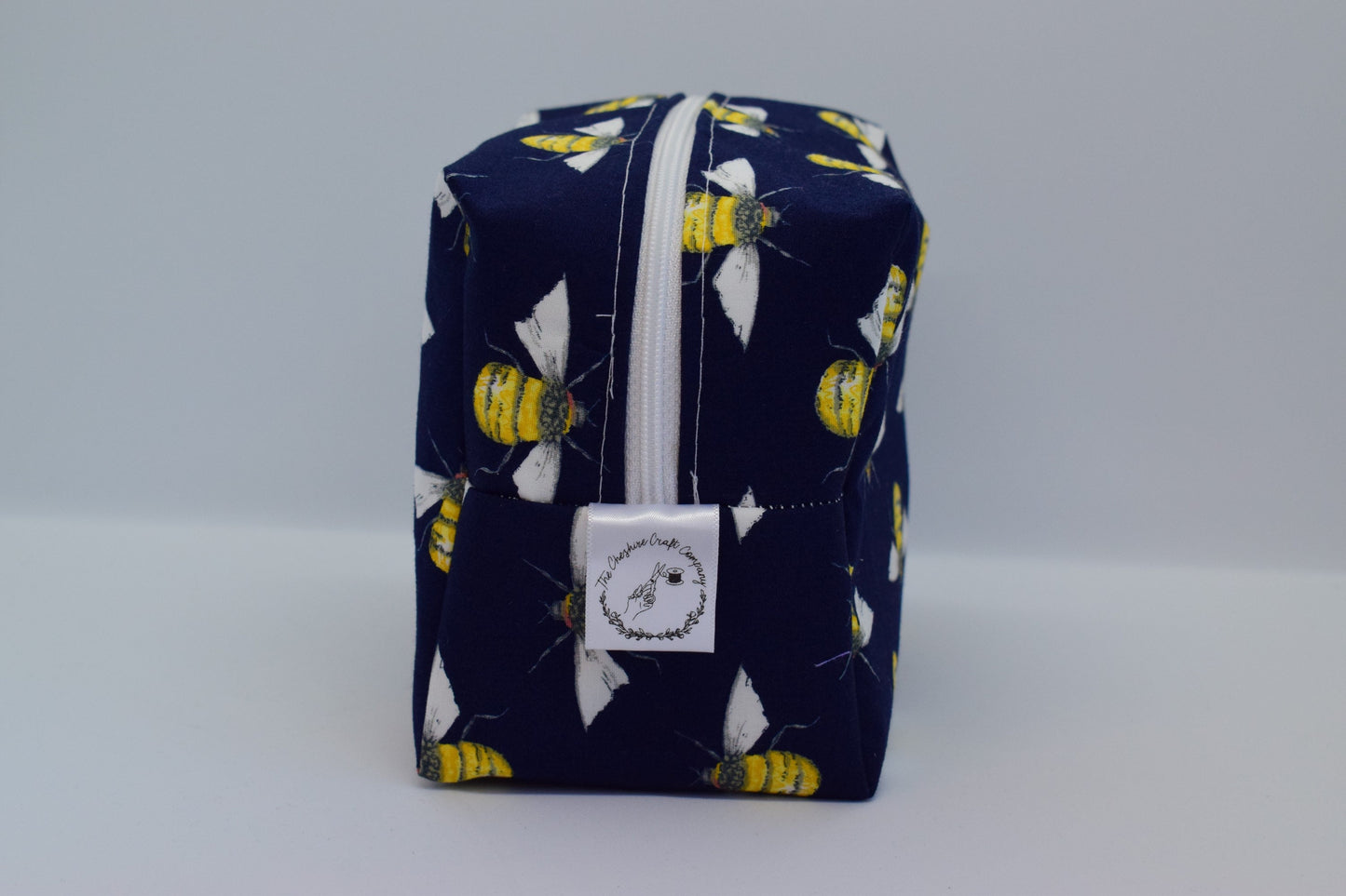 Navy Bee Make Up Bag