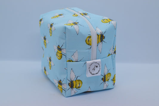 Blue Bee Make Up Bag