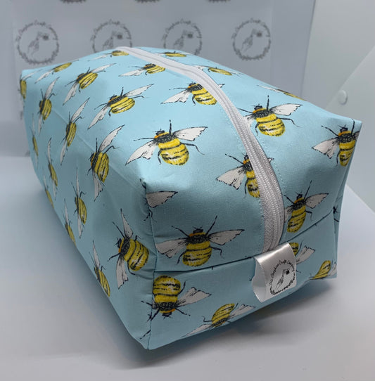 Blue Bee Wash Bag