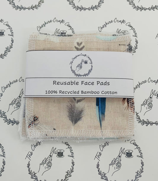 Reusable Cotton Pads Butterfly Print