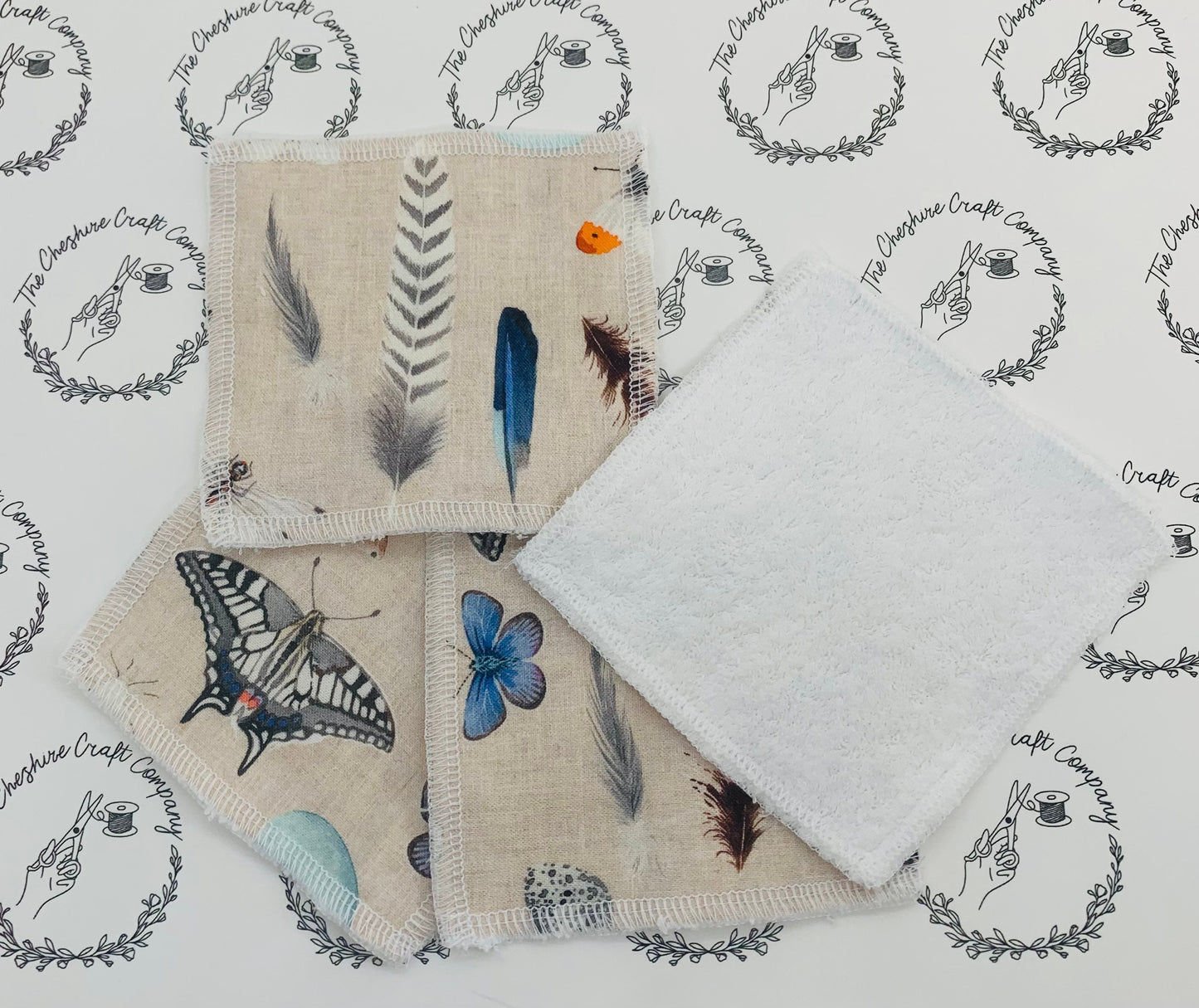 Reusable Cotton Pads Butterfly Print