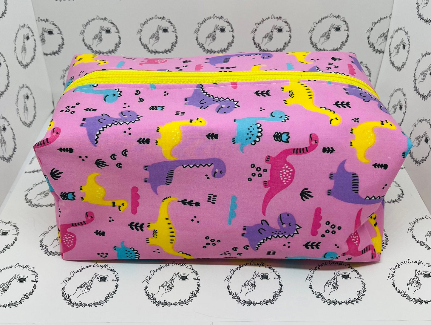 Pink Dinosaur Wash Bag