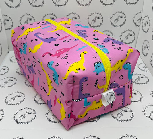 Pink Dinosaur Wash Bag