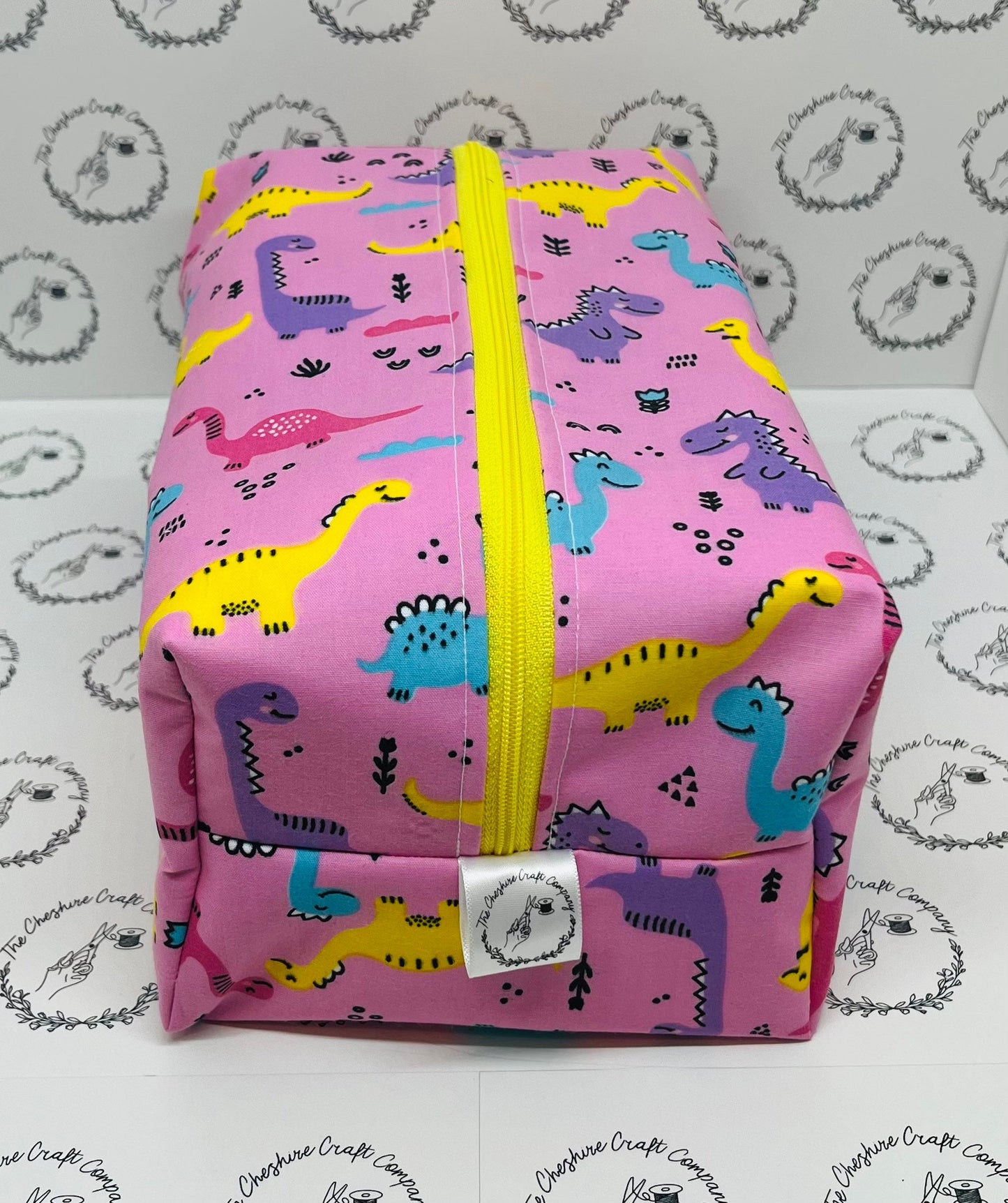 Pink Dinosaur Wash Bag