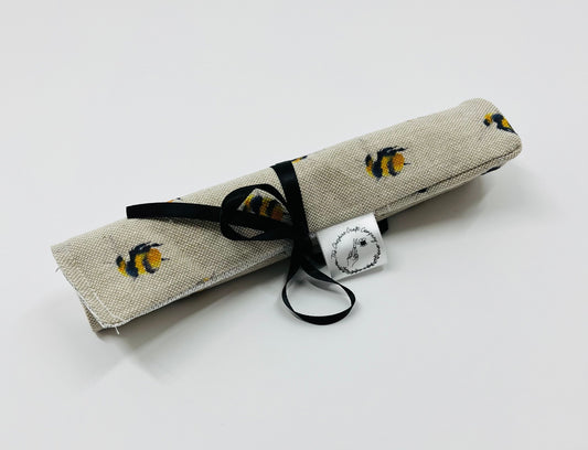Bees Print Brush Roll
