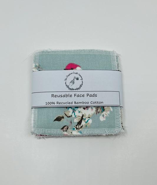 Reusable Cotton Pads Blue Birds