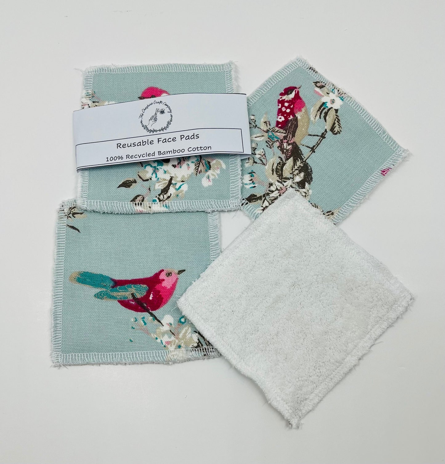 Reusable Cotton Pads Blue Birds
