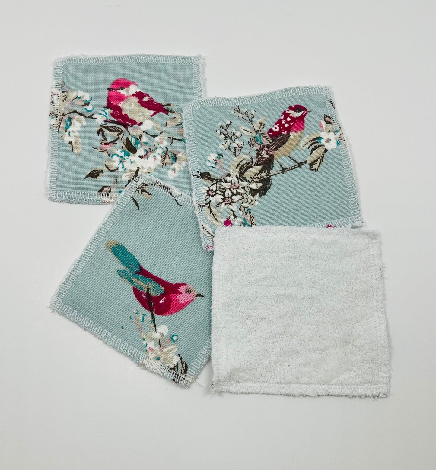 Reusable Cotton Pads Blue Birds
