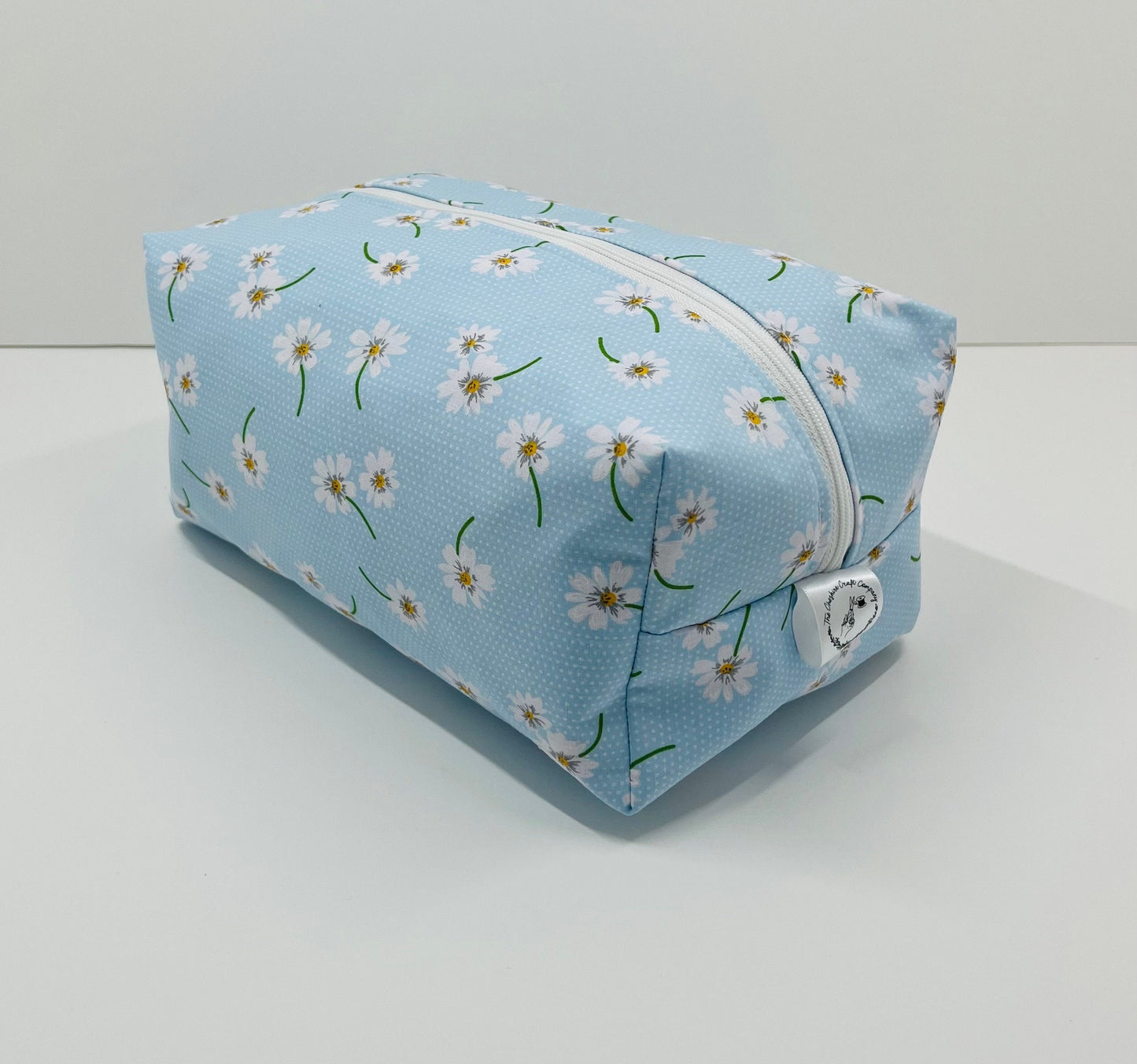 Blue Daisy Print Wash Bag