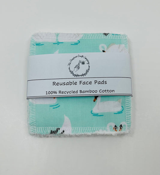 Mint Swans Reusable Cotton Pads