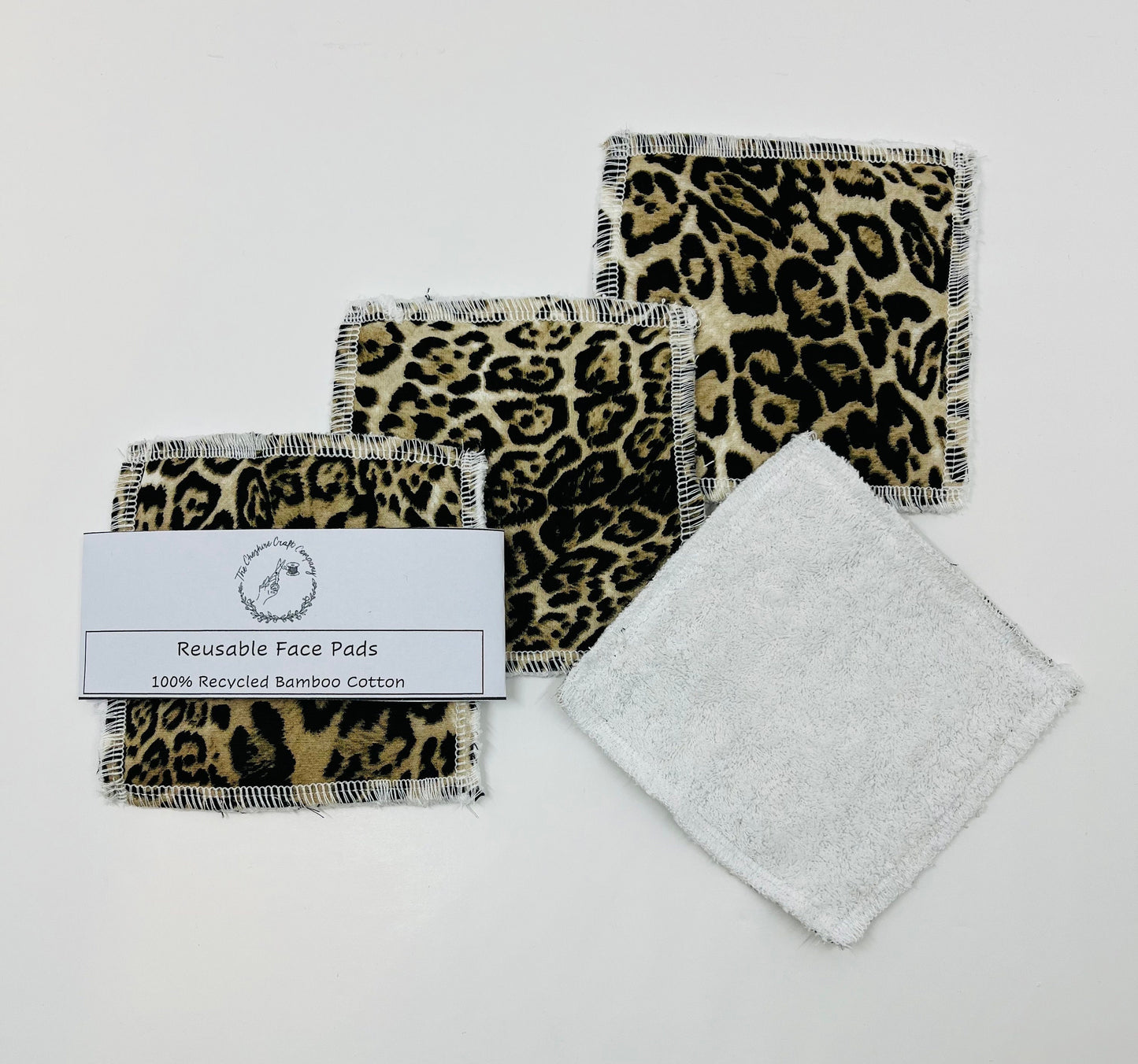 Leopard Print Reusable Organic Cotton Pads