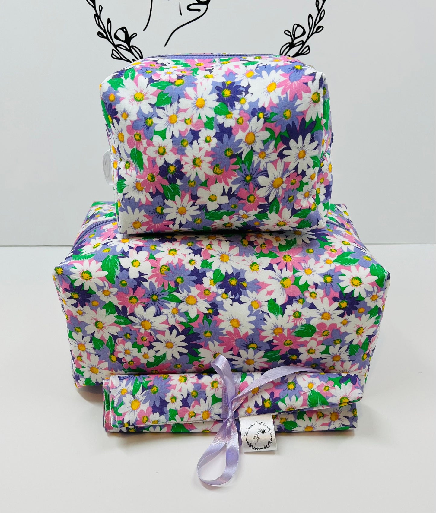 Lilac Floral Travel Set