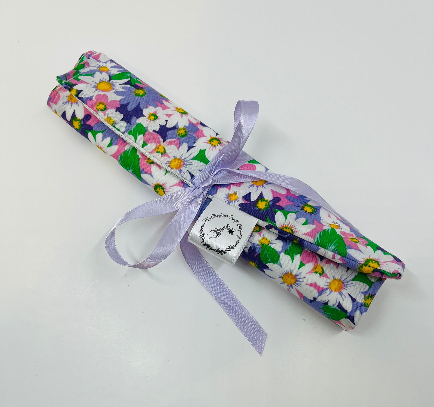 Lilac Floral Brush Roll