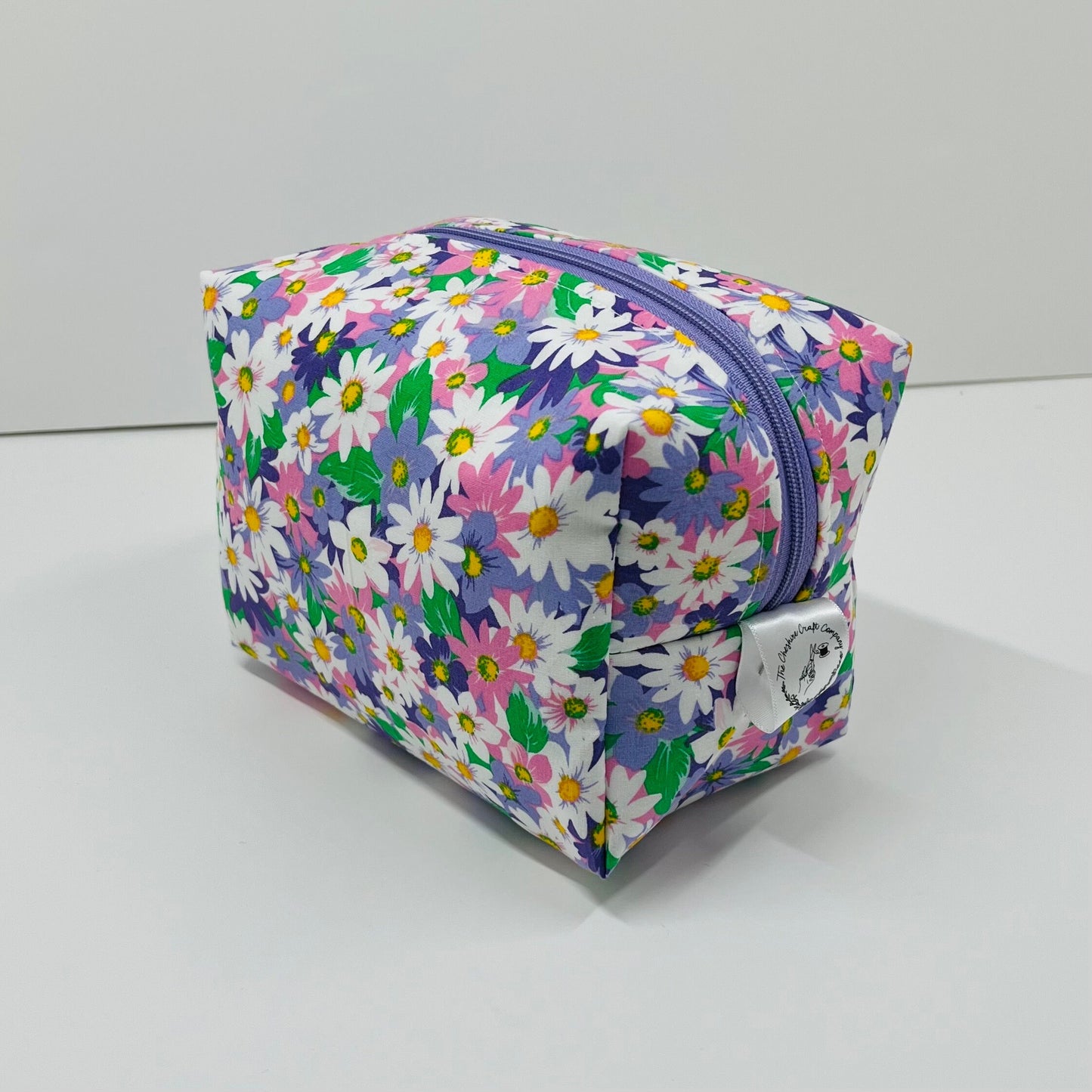 Lilac Floral Make Up Bag