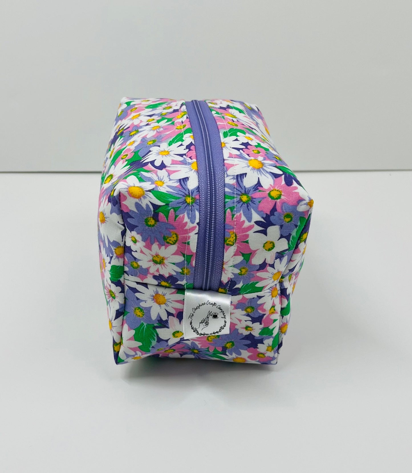 Lilac Floral Make Up Bag