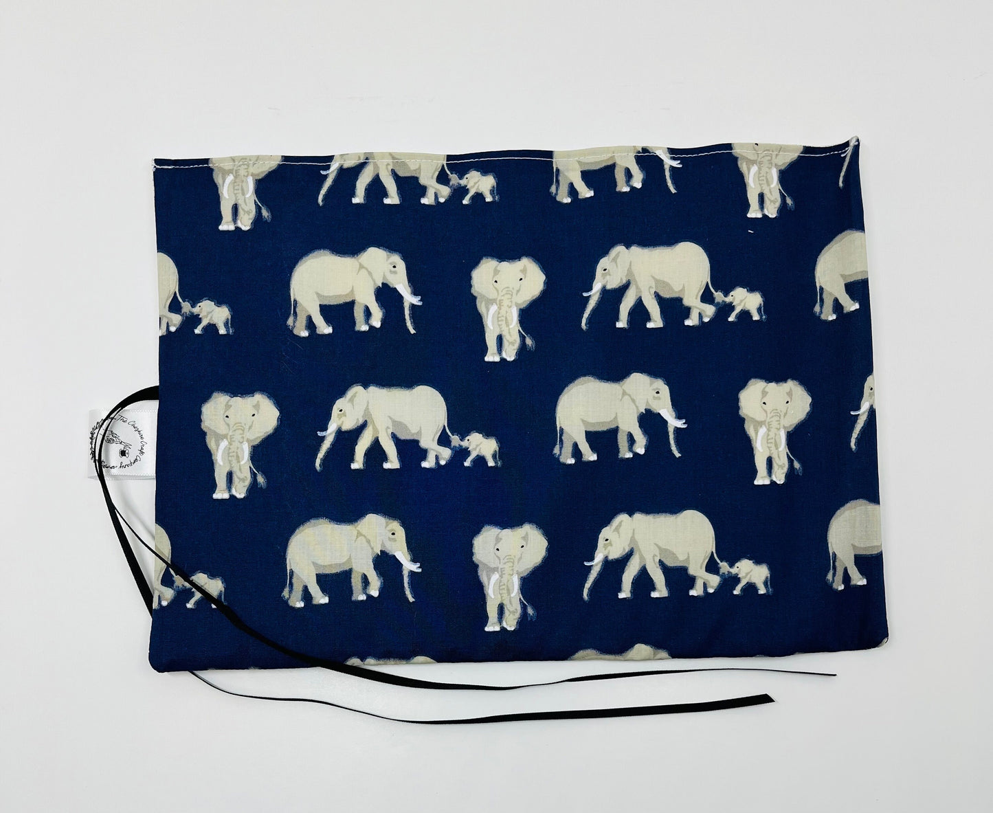 Navy Elephant Brush Roll