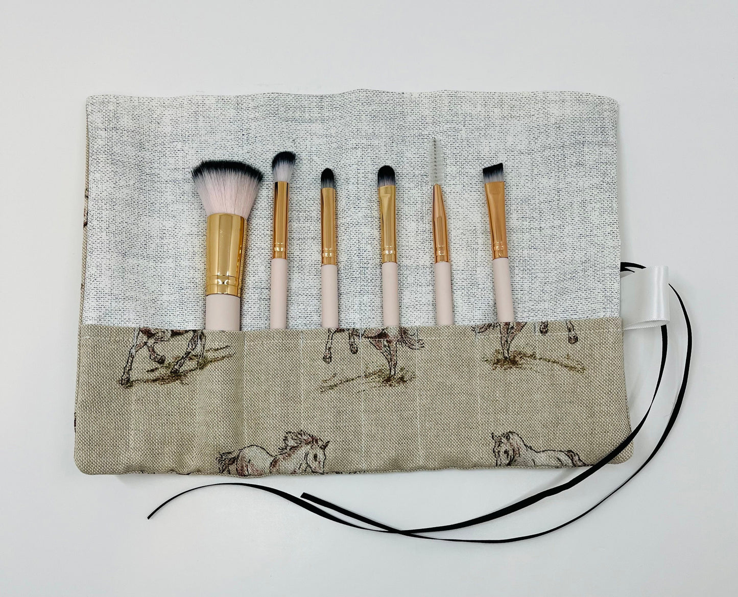 Horse Print Brush Roll