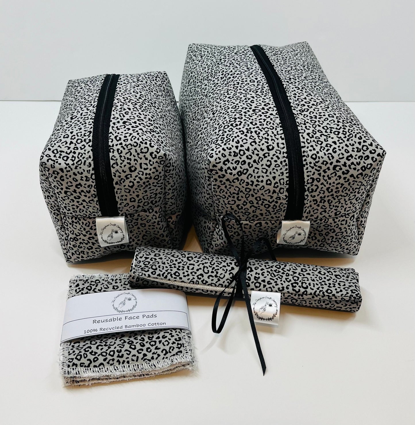 Grey Leopard Print Ultimate Travel Set