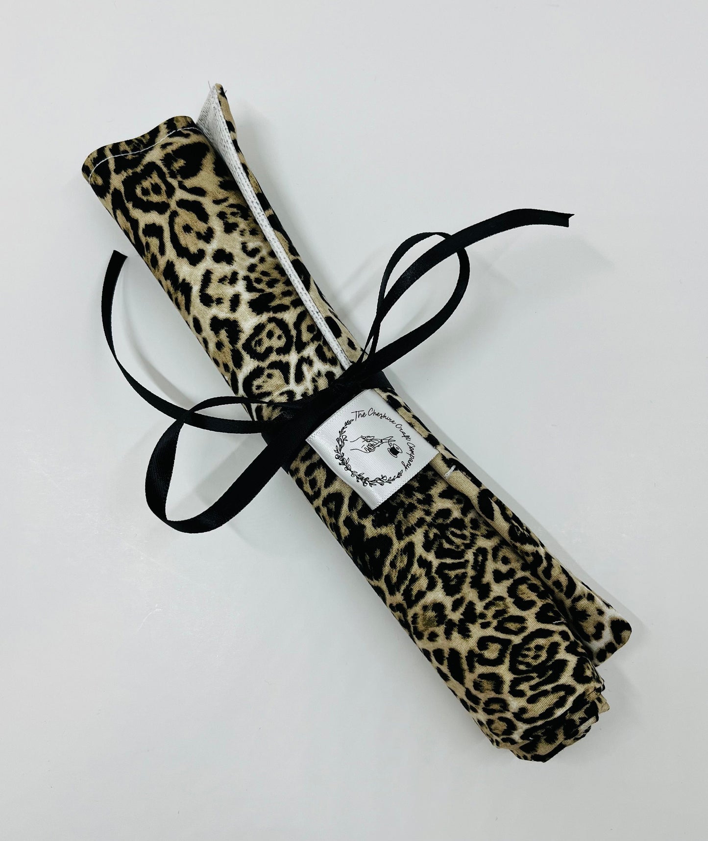 Leopard Print Brush Roll