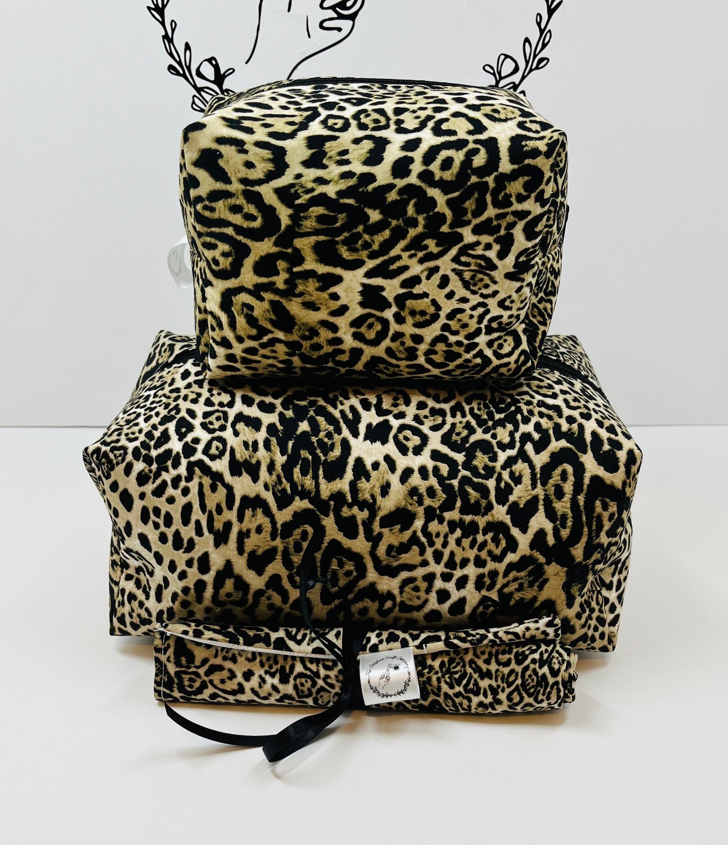 Leopard Print Travel Set