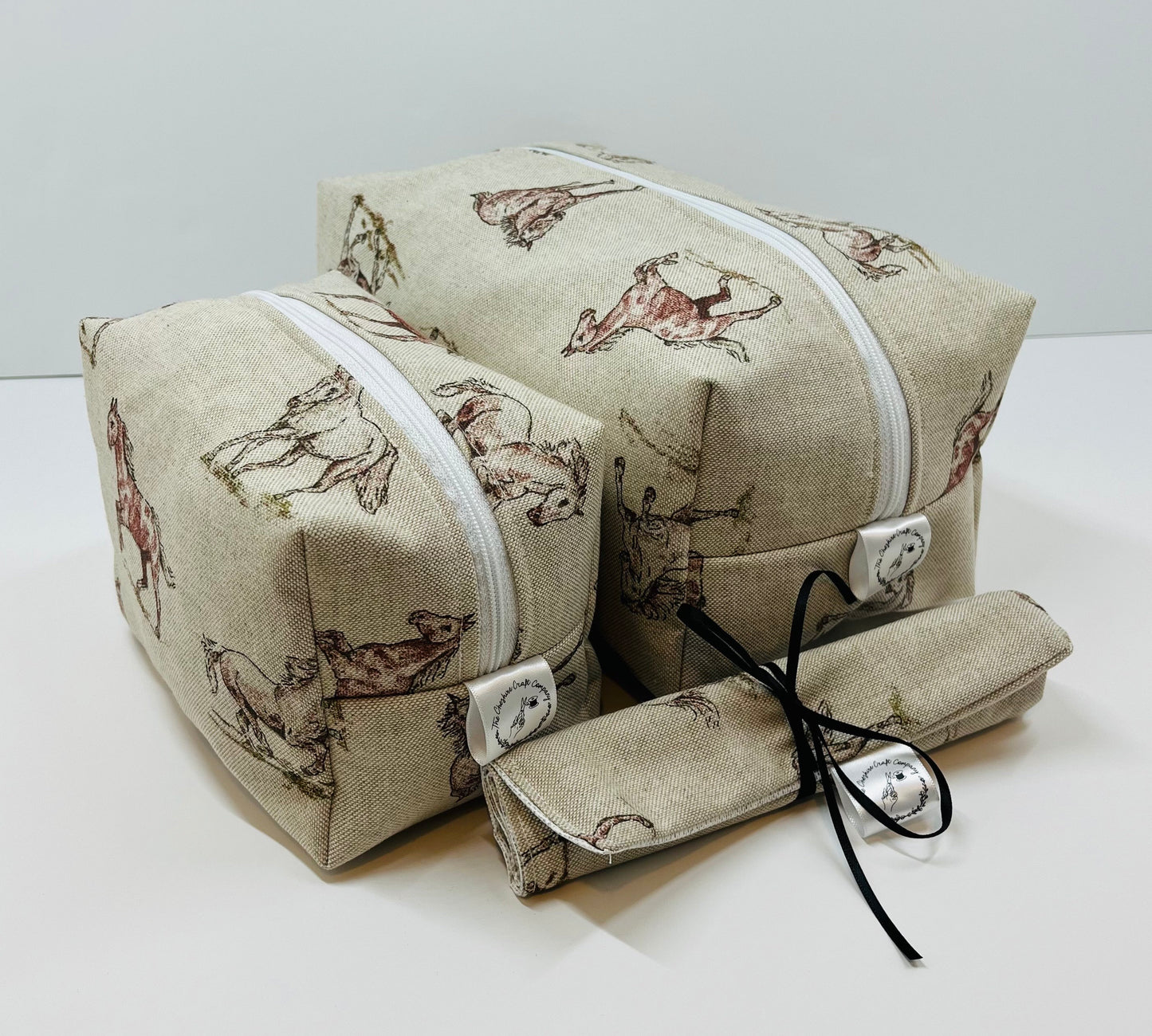 Horse Print Travel Set Bag