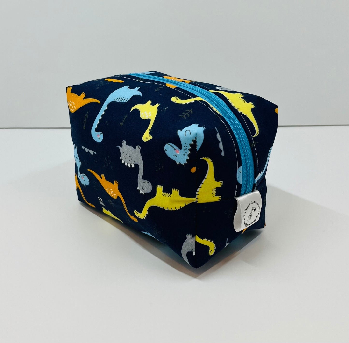 Blue Dinosaur Make Up Bag