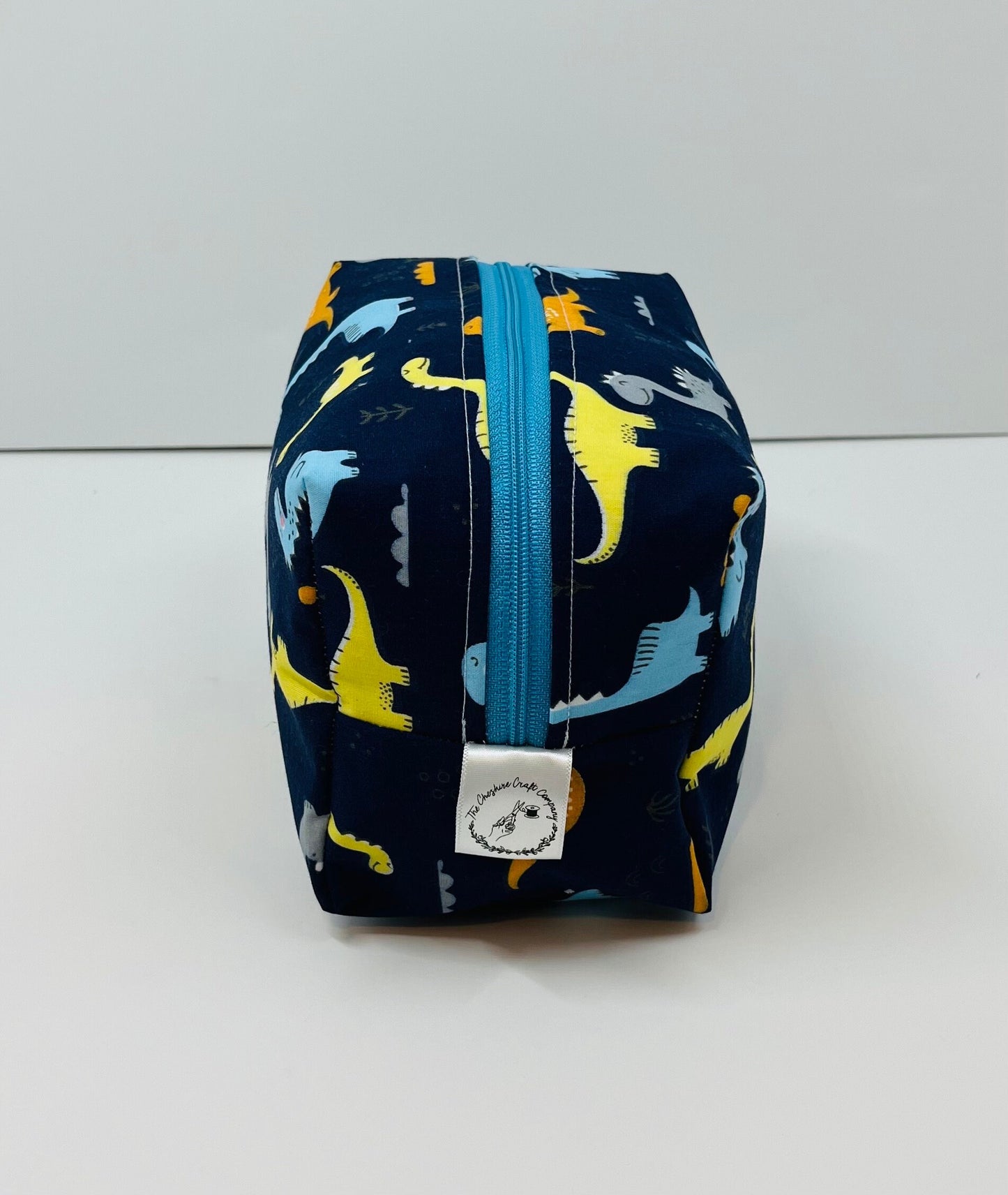Blue Dinosaur Make Up Bag