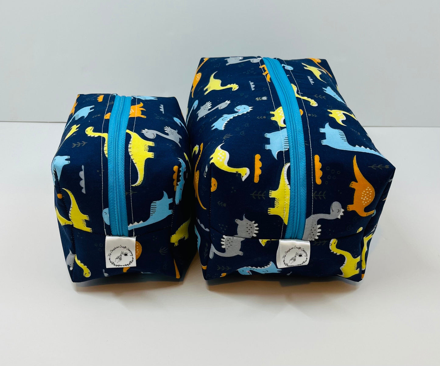Blue Dinosaur Make Up and Wash Bag Set