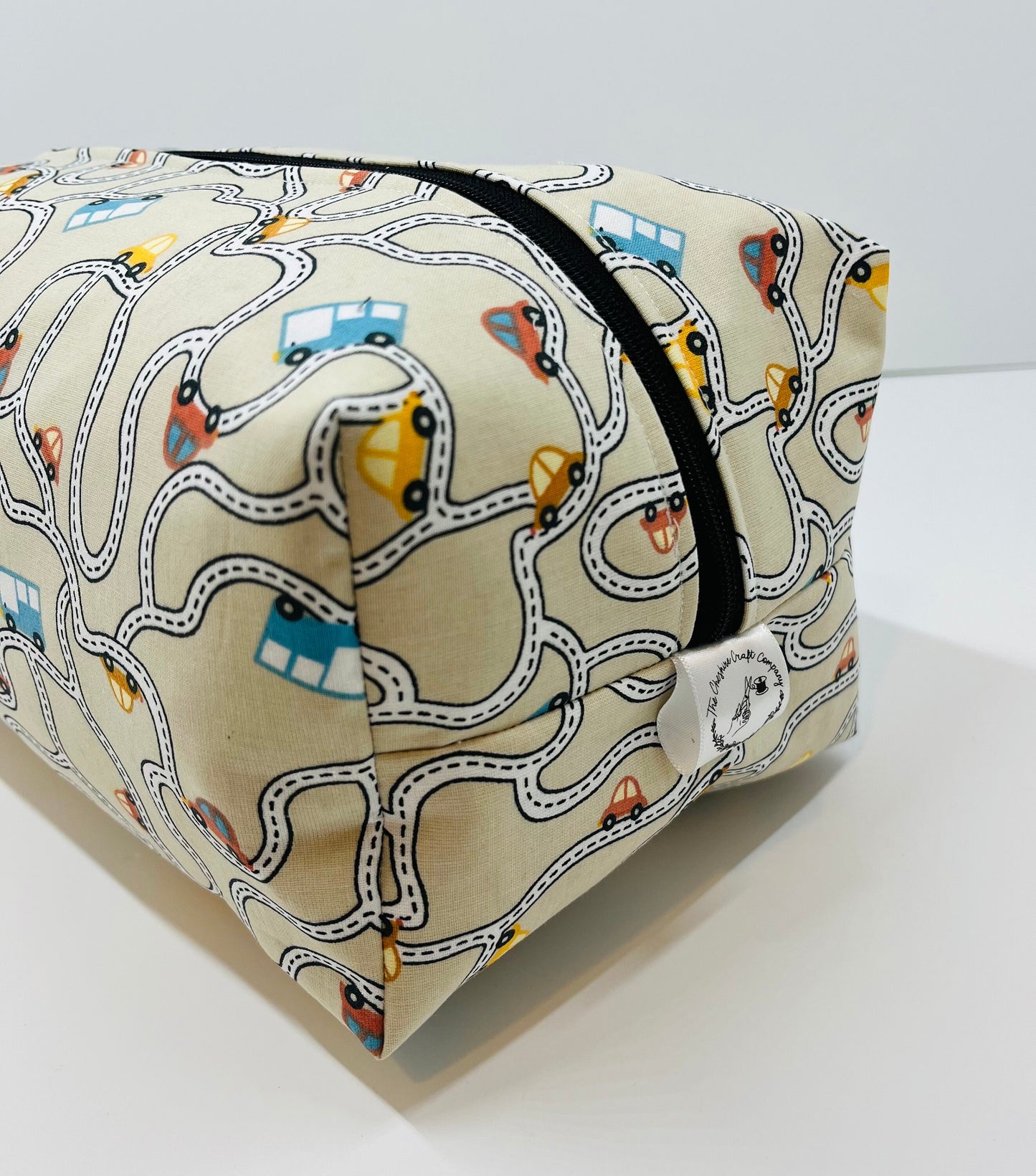 Car Print Make Up and Wash Bag Set