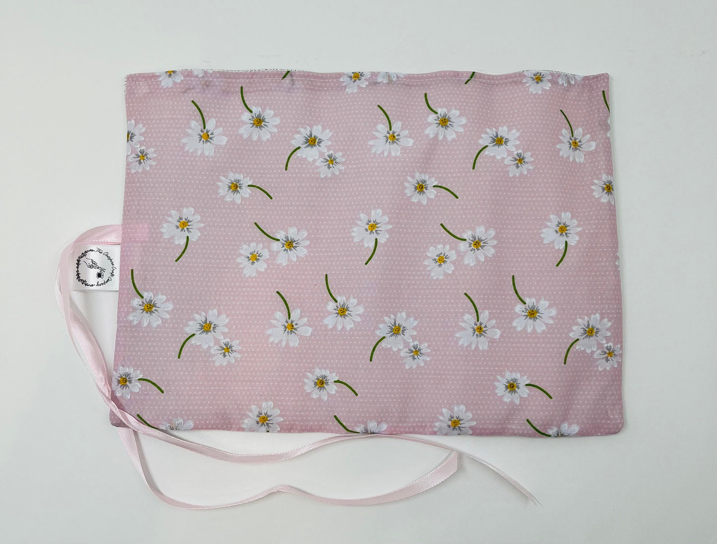 Pink Daisy Brush Roll