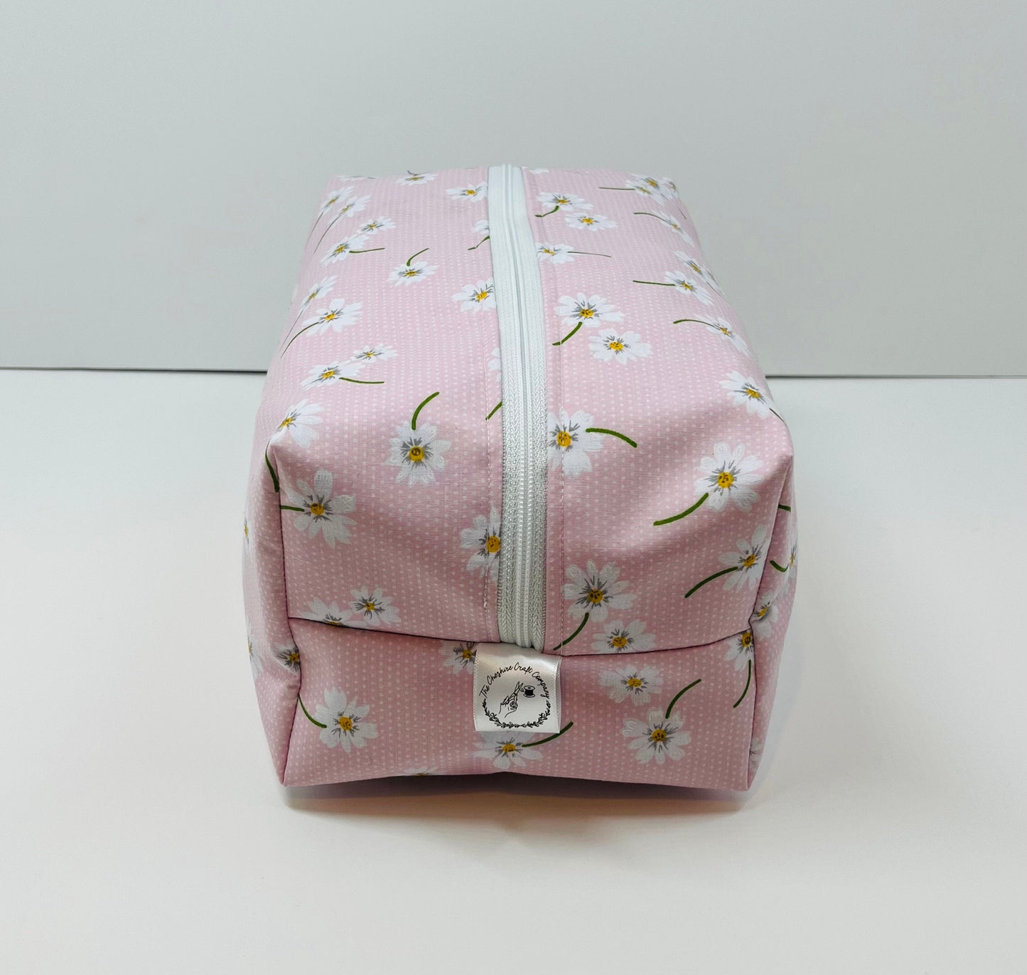 Pink Daisy Print Wash Bag