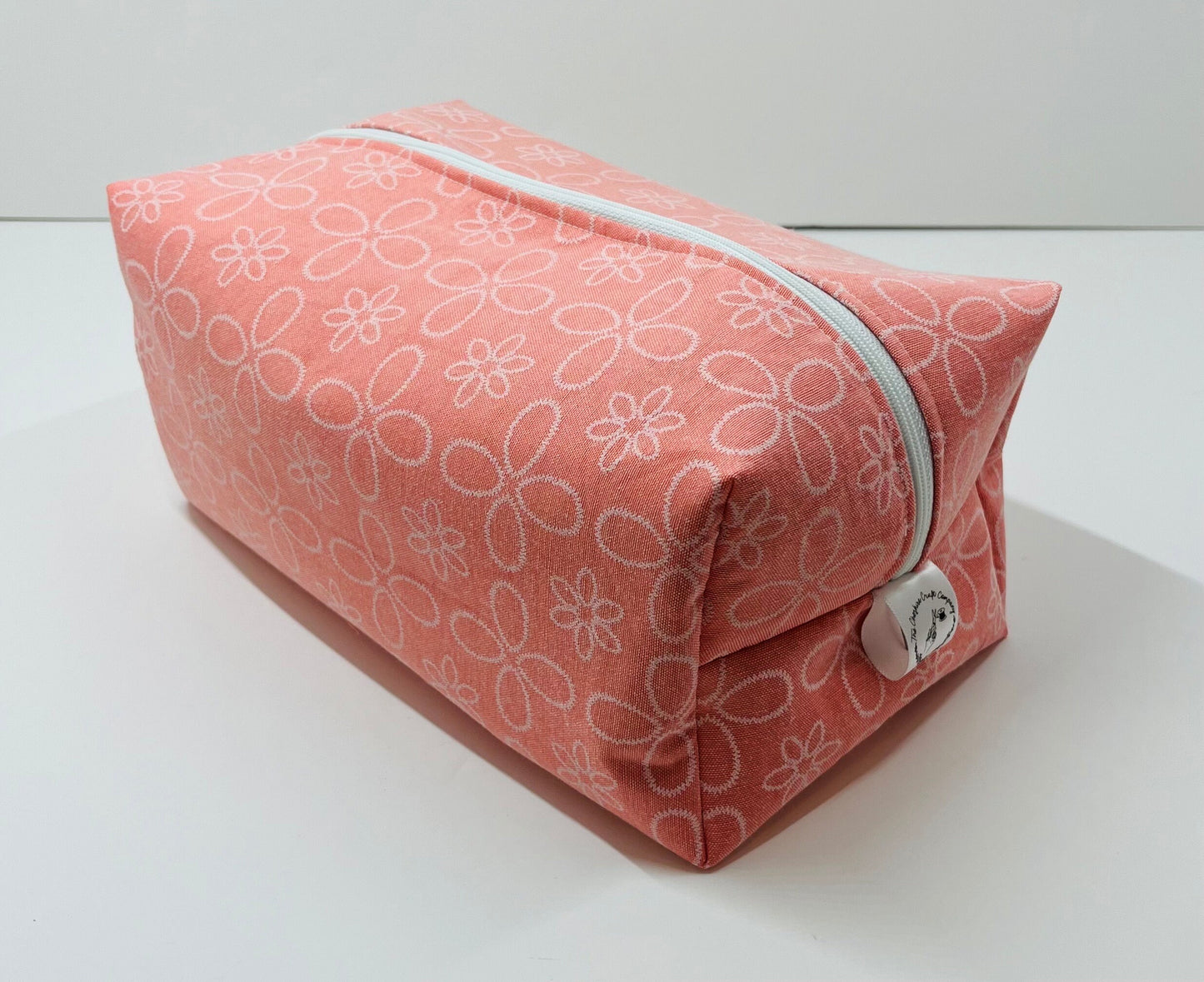 Coral Embroidered Wash Bag
