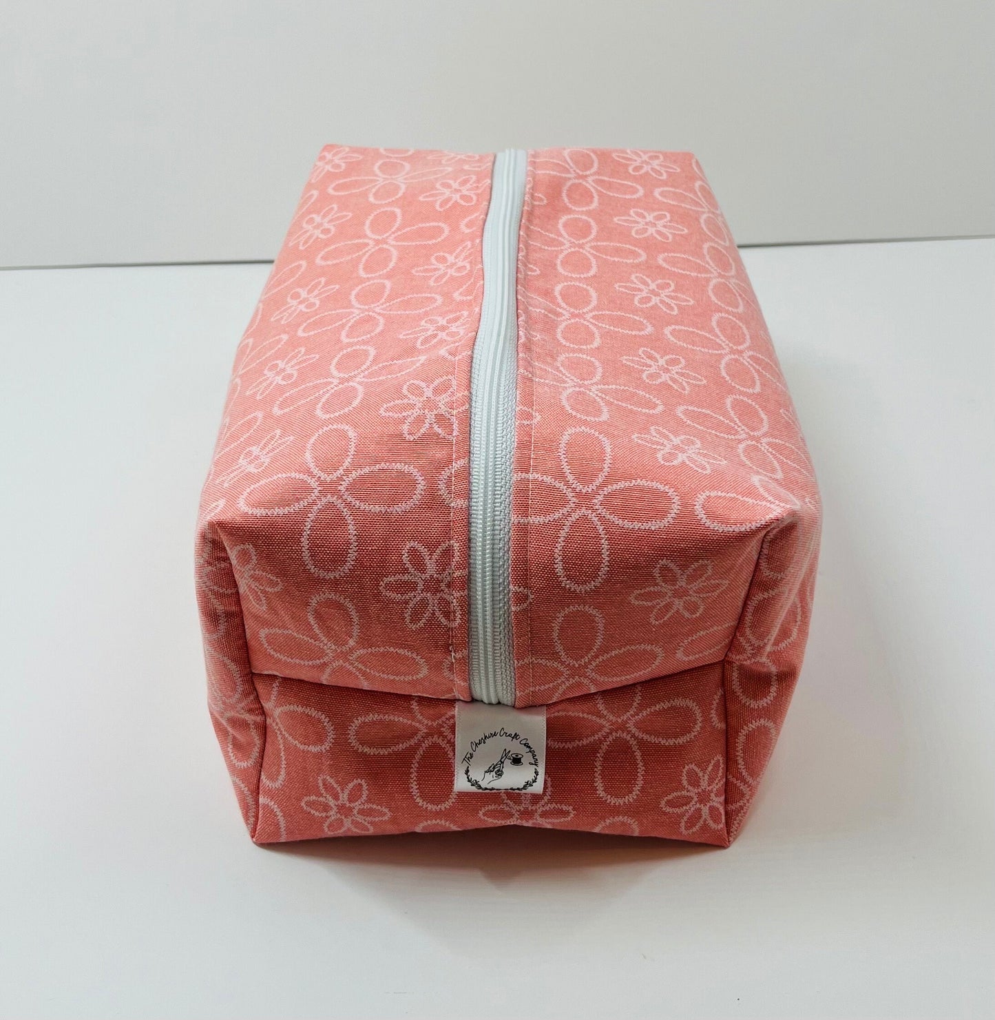Coral Embroidered Wash Bag