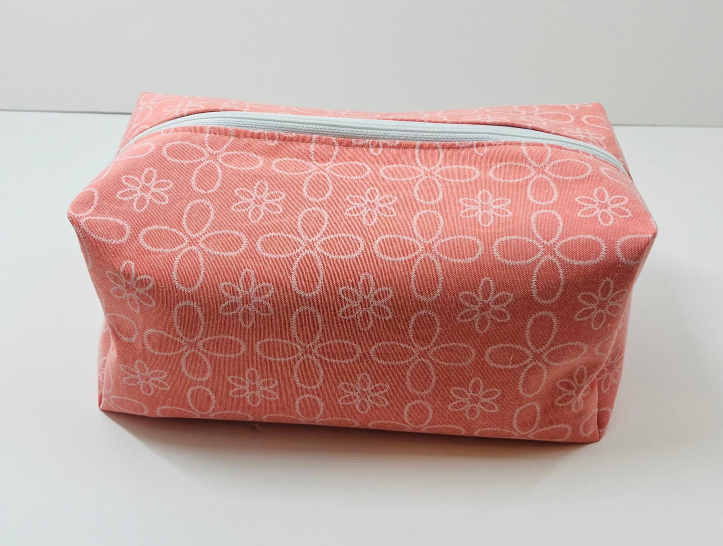 Coral Embroidered Wash Bag